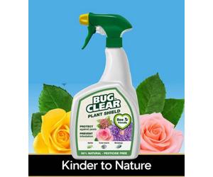 Evergreen Bug Clear Plant Shield Spray Pesticide Free Bug Killer Blackfly Whitefly 800Ml