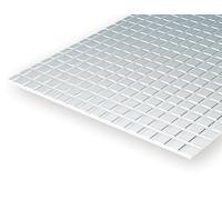 Evergreen EG4517 Sidewalk 9.5mm Squares 1.0mm Thick Plasticard Sheet