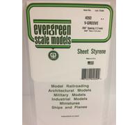 Evergreen EV4050 Sheet 1mm V-groove 1.3mm Modeling
