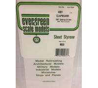 Evergreen EV4081 Lined Sheet White Styrene 15x30cm 2,00mm Modeling