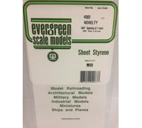 Evergreen EV4083 Lined Sheet 15x30cm 2.1mm Modeling