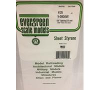 Evergreen EV4125 Sheet 1mm V-groove 3.2mm modeling