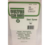 Evergreen EV4150 Lined Sheet 15x30cm 3.8mm Modeling