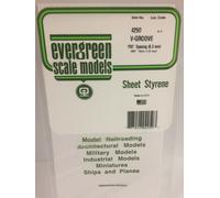 Evergreen EV4250 Sheet 1mm V-groove 6.3mm Modeling