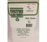 Evergreen EV4502 Checkered Sheet 15x30cm 2.1mm Modeling
