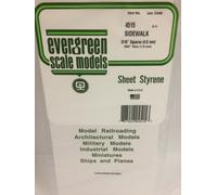 Evergreen EV4515 Checkered Sheet 15x30cm 4.8mm Modeling