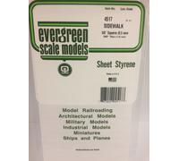 Evergreen EV4517 Checkered Sheet 15x30cm 9.5mm Modeling