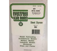 Evergreen 4529 - 0.100" Spacing (2.5mm) - 0.040" (1.0mm) Thick 'Metal Siding' 2n