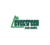 EverGreen EVG105 0.01 x 0.10 in. Styrene Strips Railroad Scratch Building Supply, White