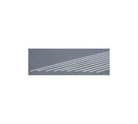 EverGreen EVG109 0.01 x 0.25 in. Styrene Strips Railroad Scratch Building Supply, White