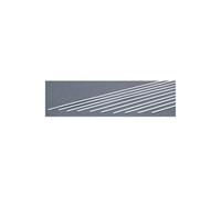 EverGreen EVG124 0.02 x 0.08 in. Styrene Strips Railroad Scratch Building Supply, White