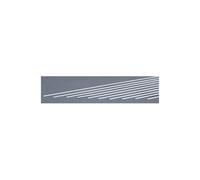 EverGreen EVG135 0.03 x 0.10 in. Styrene Strips Railroad Scratch Building Supply, White