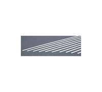 EverGreen EVG137 0.03 x 0.16 in. Styrene Styrips Railroad Scratch Building Supply, White