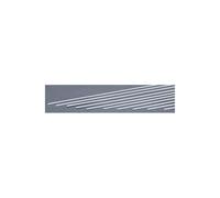 EverGreen EVG144 0.04 x 0.08 in. Styrene Strips Railroad Scratch Building Supply, White