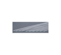 EverGreen EVG145 0.04 x 0.10 in. Styrene Strips Railroad Scratch Building Supply, White