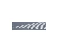 EverGreen EVG147 0.040 x 0.156 in. Styrine Strips Railroad Scratch Building Supply, White