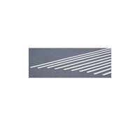 EverGreen EVG148 0.04 x 0.19 in. Styrene Strips Railroad Scratch Building Supply, White