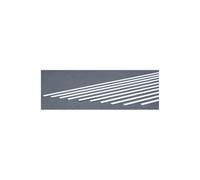 EverGreen EVG149 0.04 x 0.25 in. Styrene Strips Railroad Scratch Building Supply, White