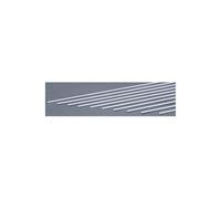 EverGreen EVG154 0.06 x 0.08 in. Styrene Strips Railroad Scratch Building Supply, White