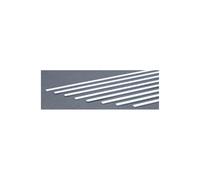 EverGreen EVG159 0.06 x 0.25 in. Styrene Strips Railroad Scratch Building Supply, White
