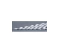 EverGreen EVG164 0.08 x 0.08 in. Styrene Strips Railroad Scratch Building Supply, White
