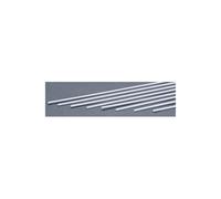 EverGreen EVG165 0.08 x 0.10 in. Styrene Strips Railroad Scratch Building Supply, White