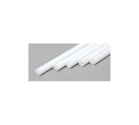 EverGreen EVG213 0.10 in. Styrene Round Rod Railroad Scratch Building Supply, White
