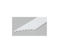 EverGreen EVG221 0.47 in. Styrene Round Rod Railroad Scratch Building Supply, White