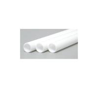 EverGreen EVG230 0.31 in. Styrene Tube Railroad Scratch Building Supply, White