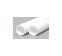 EverGreen EVG236 0.50 in. Styrene Tubing Railroad Scratch Building Supply. White