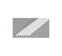 EverGreen EVG427 0.22 in. Plastic Styrene Round Tube Railroad Scratch Building Supply, Opaque White