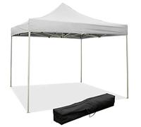 EverGreen Folding Gazebo 3x3m Folding Canvas White PVC 100% Waterproof 9006