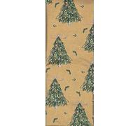 Evergreen Gold Christmas Tree Glick Tissue Paper - 500x750mm x 4 Sheets