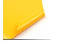 Evergreen Goods 10 Sheets A4 Colour Self Adhesive Waterproof Matte/Glossy Craft Vinyl (Sticky Backed Plastic) for Die Cutting Machines (Amber (Glossy))