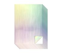 Evergreen Goods 10 Sheets A4 Holographic Silver Printable Vinyl - Waterproof Glossy Paper for Inkjet & Laser Printer | Perfect for Cricut & Silhouette Cutters, Stunning Designs (Lines Pattern)