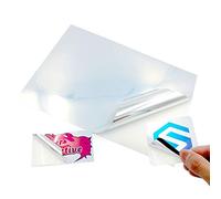 Evergreen Goods™ 10 Sheets A4 Waterproof Glossy Silver Sticker Vinyl | Inkjet and Laser Printable | Metallic Pearlescent Quality Strong Sticky Back Self Adhesive - High-Resolution Printing