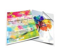 Evergreen Goods 100 Sheets A4 Glossy Silver Printable Sticker Vinyl | Waterproof Inkjet & Laser Printing | Self Adhesive Sticky Back Label