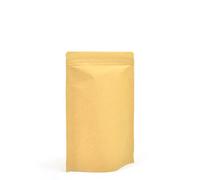 Evergreen Goods 10x Kraft Paper Zip-Lock Pouch Bags 130mm x 210mm x 60mm | Foil-Lined, Grip Stand-Up, Re-Sealable, Reusable Bags | Brown Food Grade Packing for Coffee, Tea, Bean, Leaf, Snacks