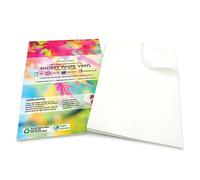 Evergreen Goods 20 A4 Glossy White Waterproof Sheets | Self-Adhesive Sticky Glossy White Vinyl Sticker Sheets | Inkjet & Laser Printers | Strong Superior Ink Absorption | Kids Stickers & DIY Crafts