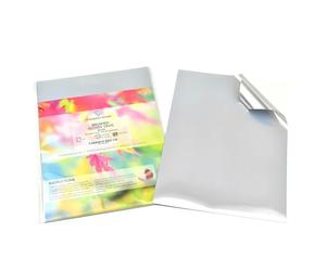 Evergreen Goods™ 20 Sheets A4 Brushed Silver Sticker Vinyl | Waterproof Inkjet & Laser Printable Self Adhesive Labels | Suitable for Cricut Machines, Sticker Making