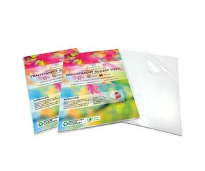 Evergreen Goods 20 Sheets A4 Transparent Glossy Vinyl Sticker Paper | Inkjet Printable | Clear Sheets for Labels & Stickers | Non-Waterproof | HD Sticker | Use for Office, Home & Multipurpose