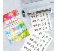 Evergreen Goods 20 Sheets Printable A4 Sticker Vinyl for Cricut Cutters | Waterproof Glossy White Laser Printable | Make Your Own Stickers for Home Organisation, Bottles Jars, Personal Crafts