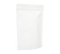 Evergreen Goods 200x300mm White Kraft Ziplock Bags, Reusable, Foil Lined & Heat Sealable Food Pouches for Food Storage, Coffee, Tea, Beans, Nuts, Dried Fruits