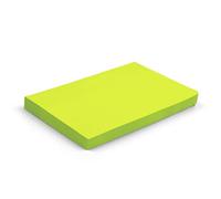 Evergreen Goods™ 3 Pads x Neon Green Coloured Sticky Post Notes | Removable Self-Adhesive | 100 Sheets per pad - 76 x 127 mm (3" x 5") | Reminders, to-Do, Memo
