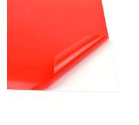 Evergreen Goods 30 Sheets A4 Colour Self Adhesive Waterproof Matte/Glossy Craft Vinyl (Sticky Backed Plastic) for Die Cutting Machines (Red (Glossy))