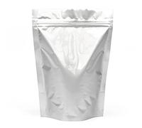 Evergreen Goods 50 Aluminium Foil Food Storage Packaging Bags (130 x 180 mm, Available in 5 Sizes) | Reusable Pouches, Heat Sealable, Stand Able, Zip Lock Bags with Tear Notch | Tea Coffee Beans, Nuts