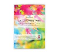 Evergreen Goods A3 White Matte Self-Adhesive Sticker Paper | 100 Sheets | Inkjet & Laser Printers | Sticky Back Printable Paper | Ideal for Custom Labels, Signs & Crafts | 420 x 297mm