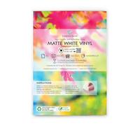 Evergreen Goods A3 White Matte Self-Adhesive Sticker Paper | 50 Sheets