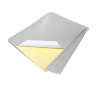 Evergreen Goods A4 10 Sheets Metallic Silver Laser Printable Self-Adhesive Craft Labels | Sticky Sticker Paper | Customisation Packaging & Crafts | for Cricut & Silhouette Printing & DIY Projects