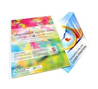 Evergreen Goods A4 10 Sheets | Transparent Glossy Vinyl Sheets | Self-Adhesive Waterproof Sticker Paper | HD Graphics for Labeling | Compatible with Laser Printers | Perfect for DIY, Office & Home Use